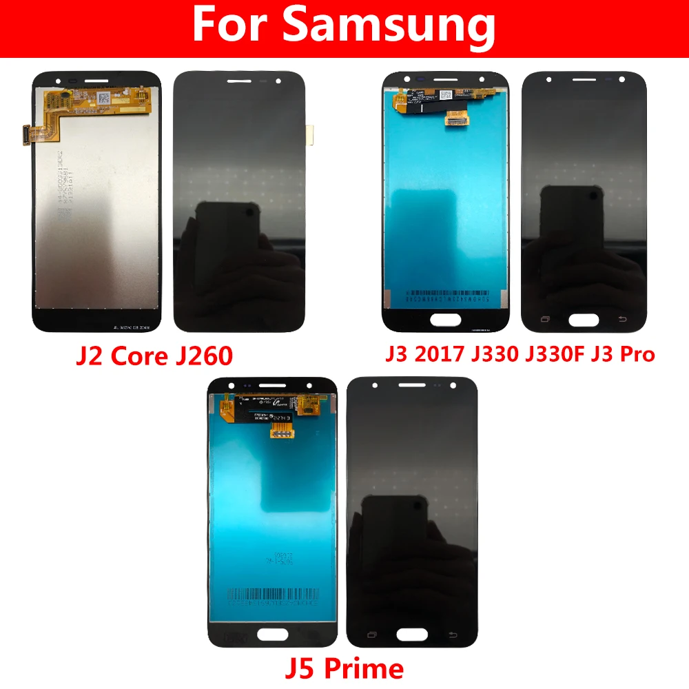 Новинка для Samsung J5 Prime J2 Core J260 J3 2017 J330 J330F Pro ЖК-дисплей сенсорный экран дигитайзер в