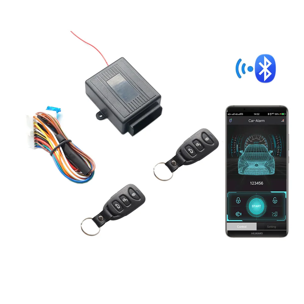mobile phone app remote control car alarm central locking door lock automation universal keyless entry remotely unlock free global shipping