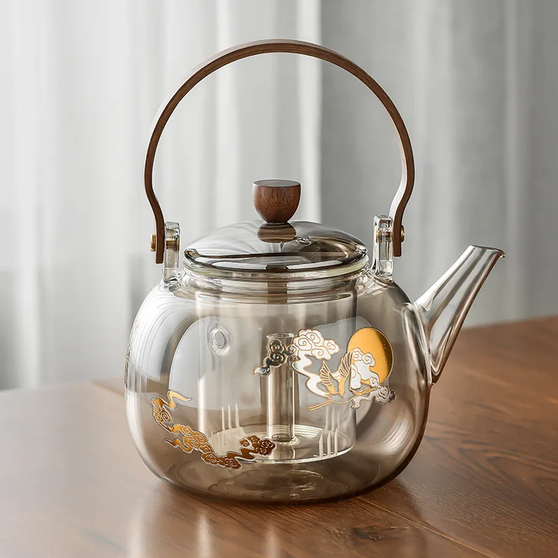 

Heat resistant glass pot cooking dual purpose kettle high temperature resistant beam pot large capacity tea boiling