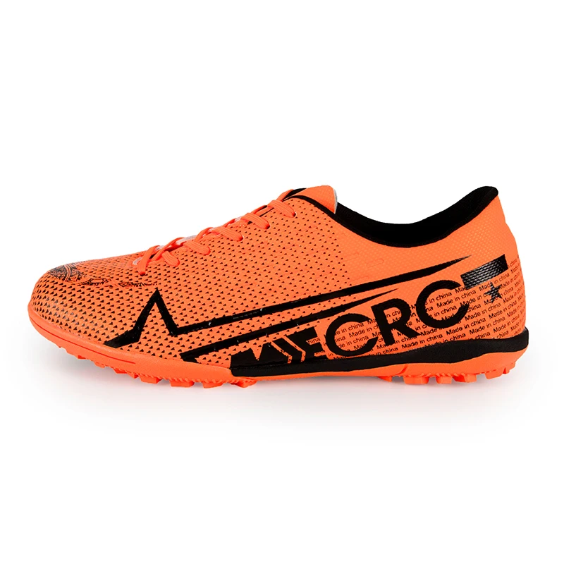 Size33-44 для мальчиков и девочек, шипованные кросовки для футбола, футбольные фубольные бутсы, кроссовки, кроссовки нового дизайна, футбольные бутсы - Цвет: orange
