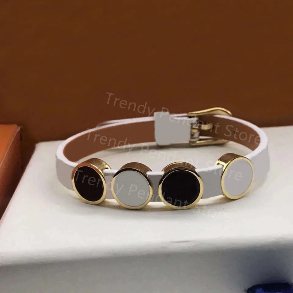 

Hot Fashion Trend Luxury Old Flower Four-Leaf Clover Four-Bead Belt Bracelet Adjustable Simple Couple Hand Rope Bracelet