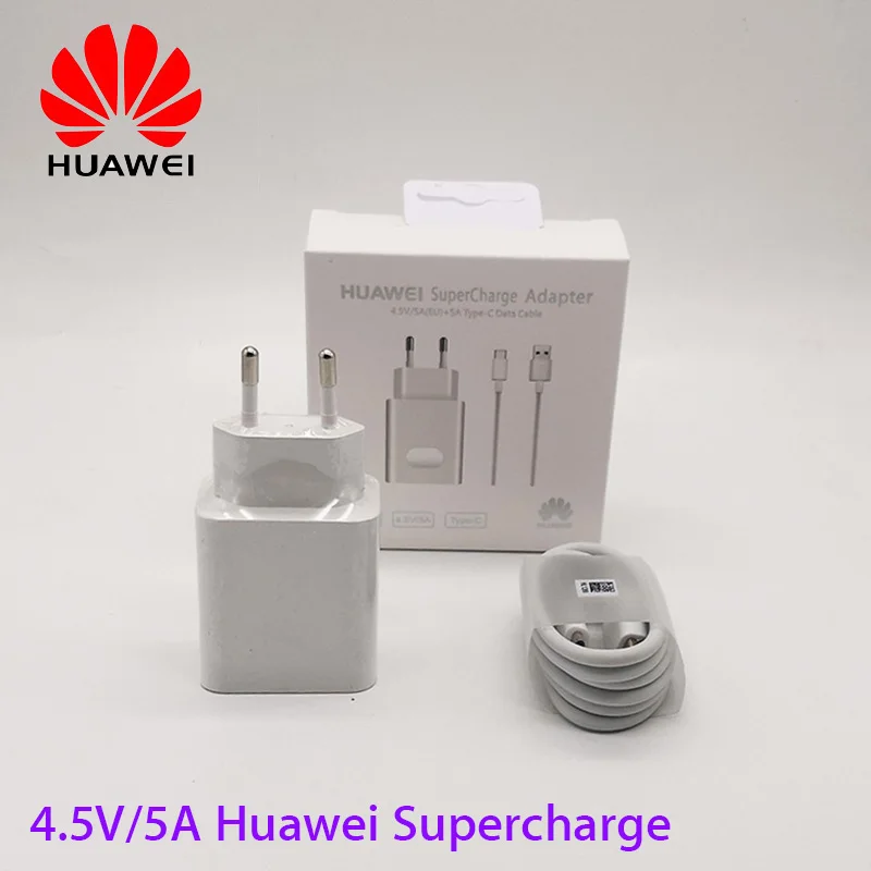 Оригинальное зарядное устройство huawei supercharge для p20 p10 MATE 9 10 20 nova 5 honor note 22 Вт