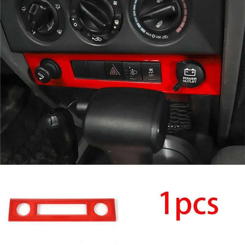 

ABS консоль прикуриватель панель комплект отделки для Jeep Wrangler JK 2007-2010