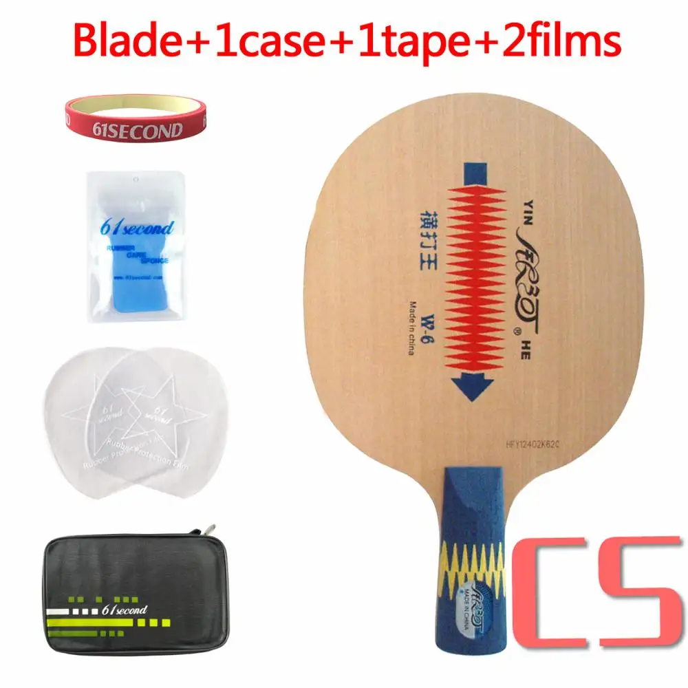 CS with F 1case Yinhe Млечный Путь галактика W-6 петля король W6 W 6 настольный теннис пинг понг лезвие - Цвет: CS with F 1case