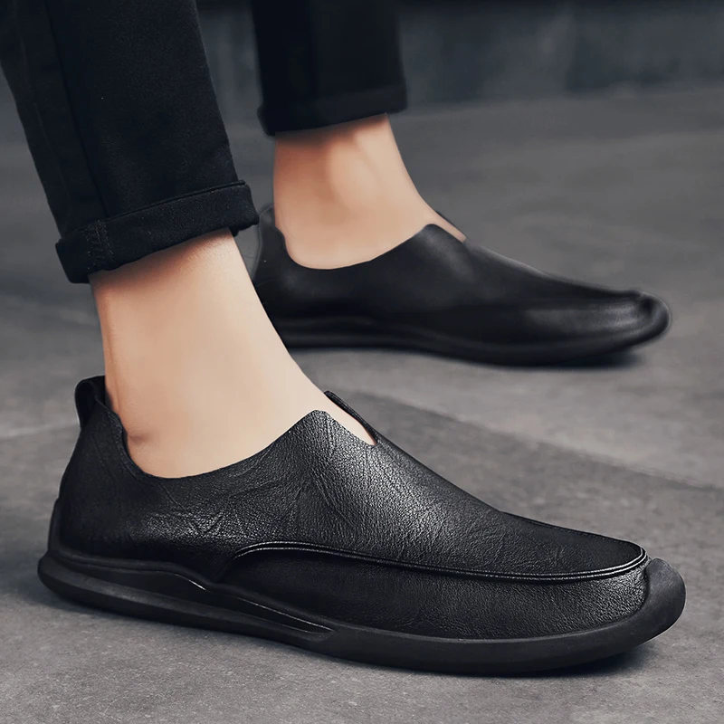 2022 Brand Mens Loafers Elegantes Light Driving Shoes Men Casual Summer Non-Slip Breathable Flats Leisure Walk | Обувь