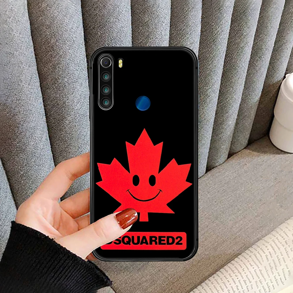 

DSQ2 Fashion brand D2 Phone Case cover For XIAOMI Redmi Note 3 4 4X 5 6 7 8 9 Pro T S max black funda silicone prime tpu
