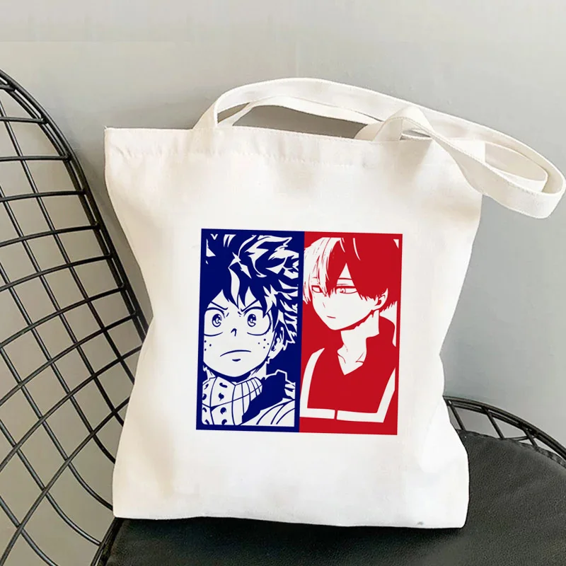 

Сумка для покупок My Hero моя геройская академия, сумка для покупок, многоразовая сумка для покупок, Джутовая сумка, сетчатая тканевая сумка дл...