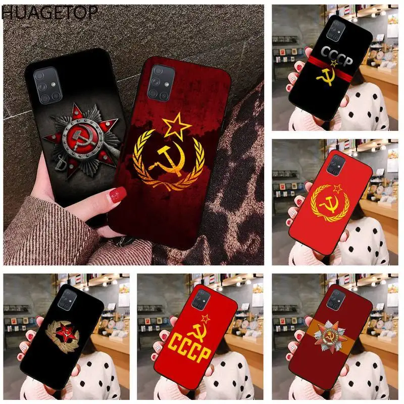 

Soviet Union USSR Flag Phone Case For Samsung Galaxy A21S A01 A11 A31 A81 A10 A20E A30 A40 A50 A70 A80 A71 A51