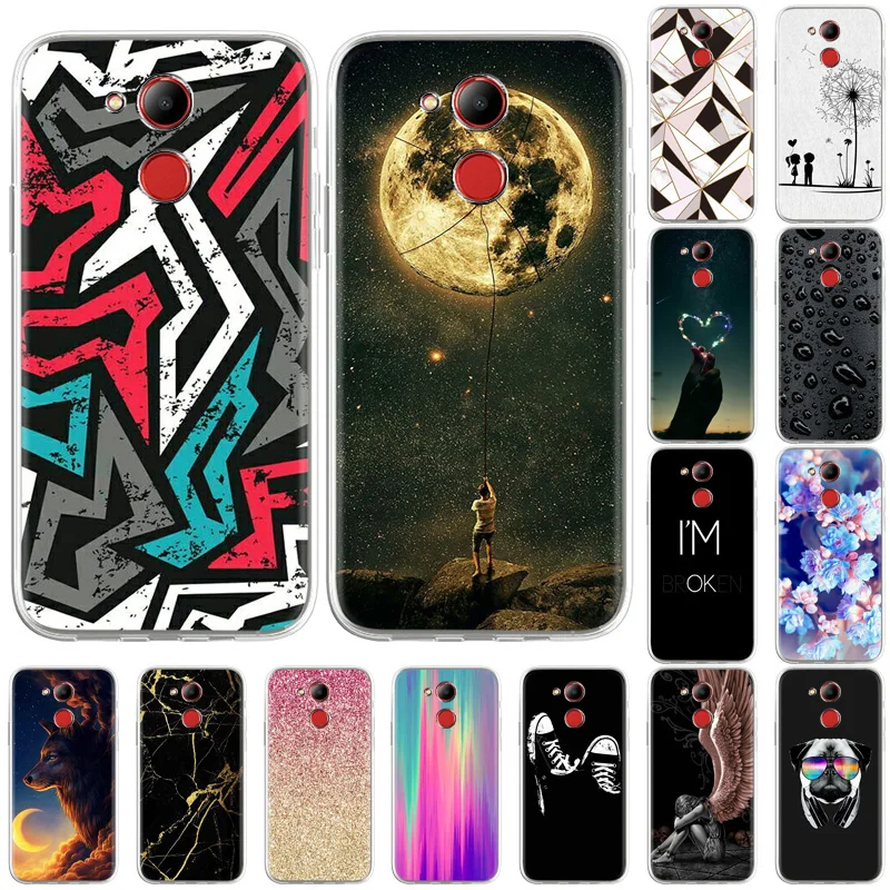 

For Huawei Honor V9 Play Case Silicon Painted Coque On Huawei Honor 6C Pro JMM-AL00/AL10 V9Play Soft TPU Animal Print Cover