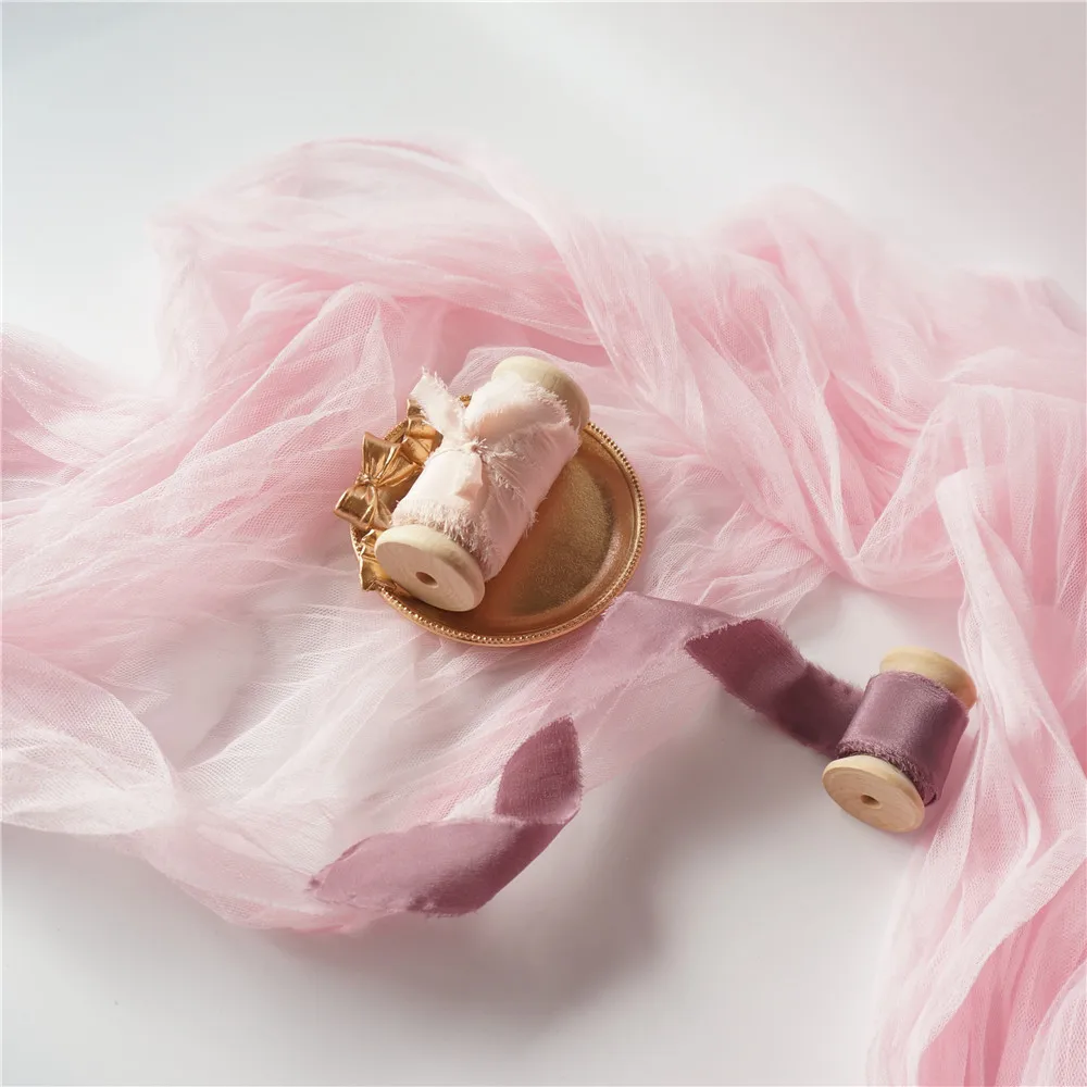 3mts/ПК фон для фотосъемки складчатый ткань марлевая косынка-платок одежда свадьбы