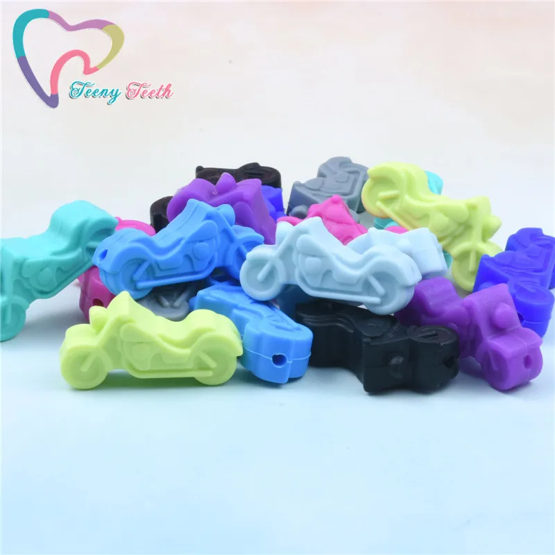 10 шт. силиконовые бусины в форме мотоцикла для детей|Бусины| |