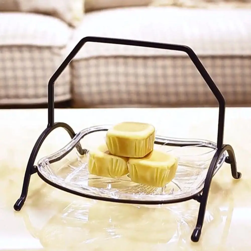 Нержавеющая сталь Сухофрукты чаша стойка держатель акриловый прозрачный торт