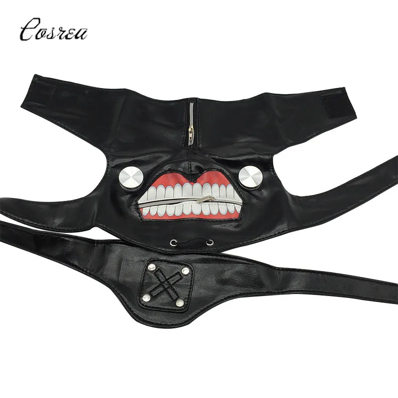 Аниме Токийский Гуль косплей маска Kaneki Ken и парик регулируемые маски на молнии