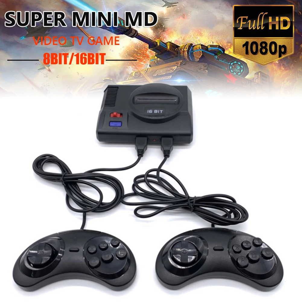 Супер ретро мини ТВ Видео игровая консоль SG816 для Sega Mega Drive MD 16 бит 86 игр 8 605