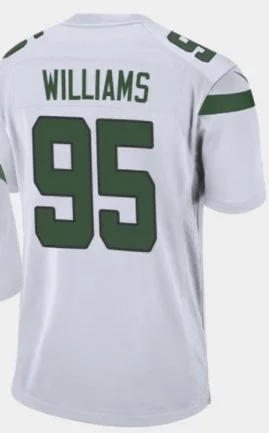 

Customized Stitch For Men Women Kid Youth Quinnen Williams Joe Namath White Black Green American Football Jersey T Shirt