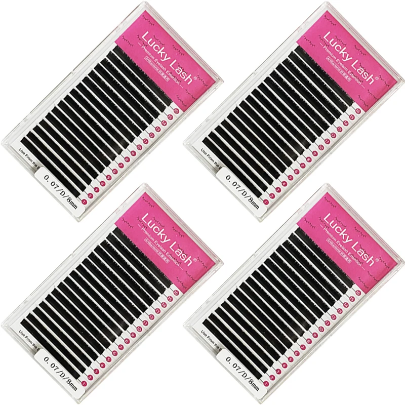 

C/CC/D Curl Lash Extension 8-15mm Mix Size Matte Mink Eyelashes Extension, Individual Eyelashes L+/LU/M Curl Makeup false Lashes