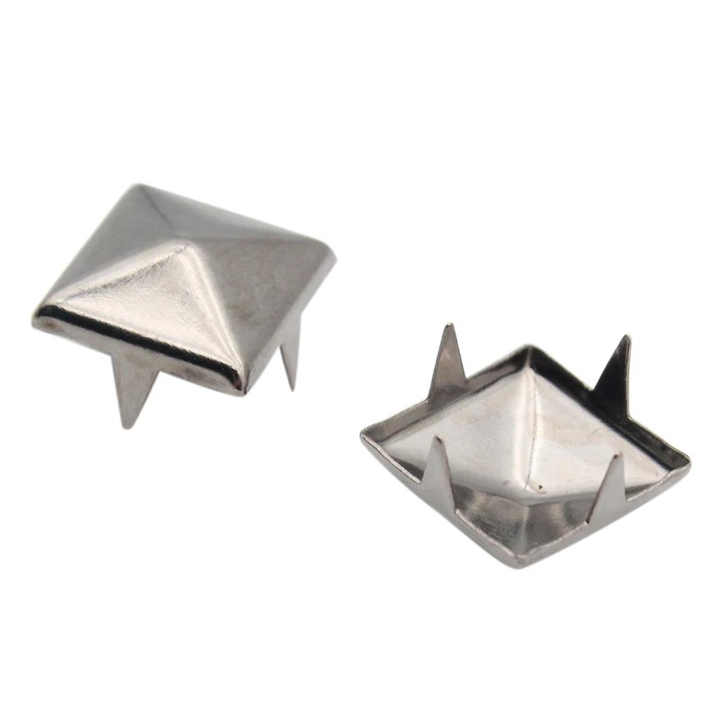100 шт./лот 10 мм шпильки в виде пирамиды панк-гвозди шипы заклепки для сумки обуви