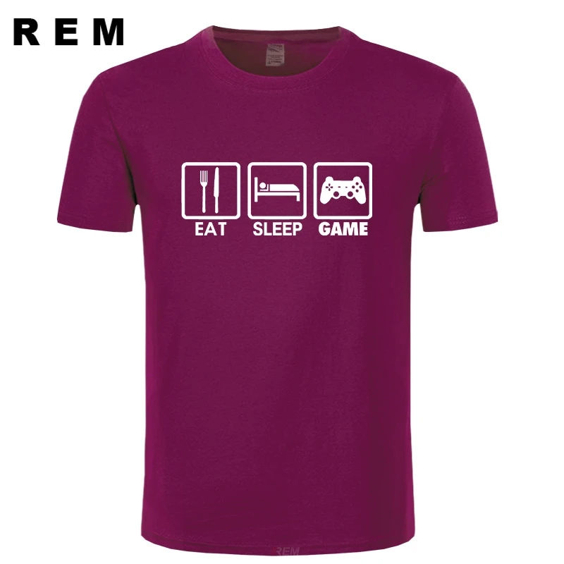 2016 Новая модная забавная Мужская футболка с принтом Eat Sleep Game XBOX Gamer повседневная