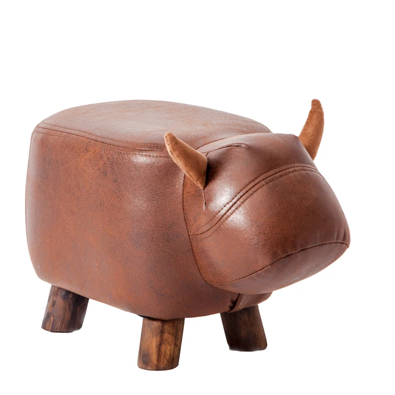 Низкий табурет креативный дизайн из твердой древесины мини для смены икры детей