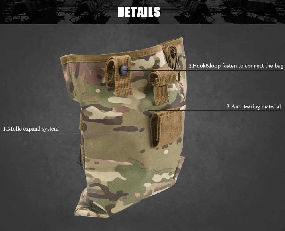 SINAIRSOFT большой емкости военный тактический ремень Molle страйкбол Пейнтбол охотничий подсумок дампа Drop Reloader
