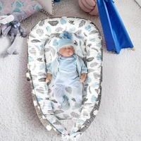 portable newborn baby nest bed set with pillow babys cradle cushion newborn travel bed outdoor infant bed baby crib for nest