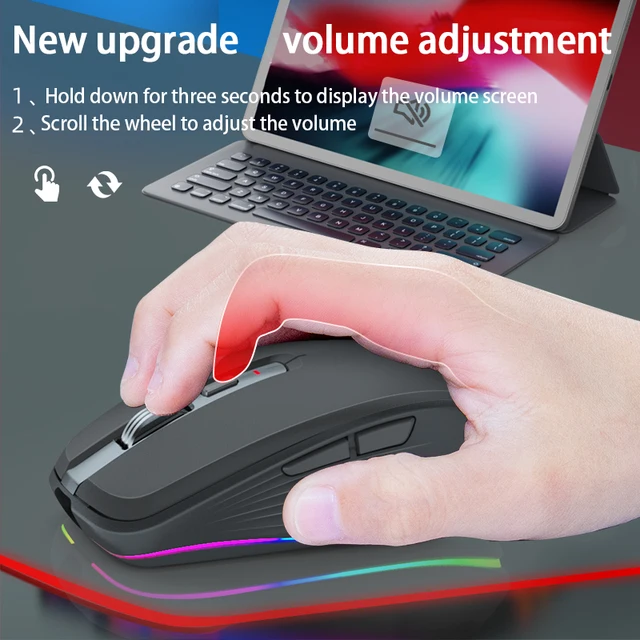 Bluetooth Wireless Mouse USB Computer Mouse Silent Ergonomic Mouse 2400 DPI Optical Mause Gamer Noiseless Mouse For PC Laptop 6