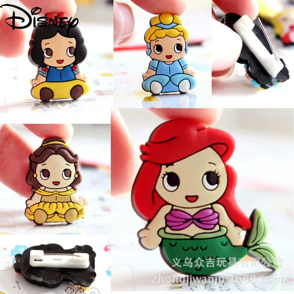 

Disney Princess Cute Cartoon Animal Brooch Pin Anime Peripheral Badge Badge DIY Backpack Clothes Accessories