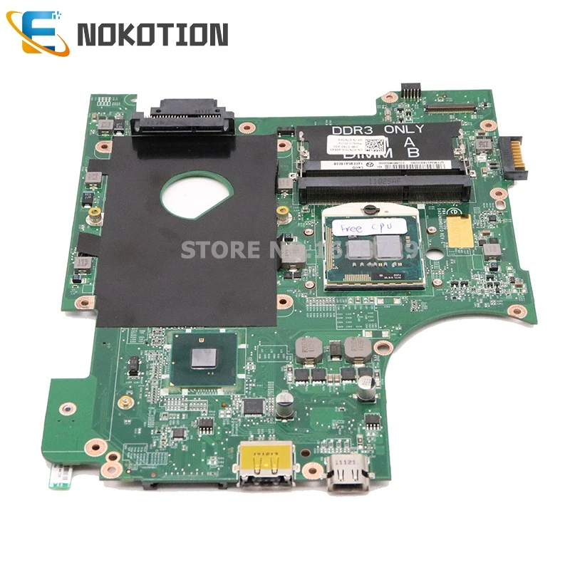NOKOTION CN-07NTDG 07NTDG DA0UM8MB6E0 для Dell Inspiron 14R N4010 14 дюймов Материнская плата ноутбука HD GMA HM57 DDR3 Бесплатный процессор