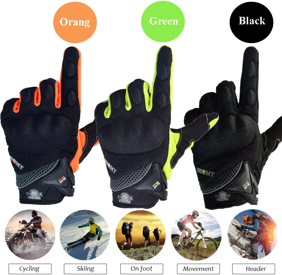 Перчатки для езды на мотоцикле перчатки велосипеде мотокросса с полным пальцем