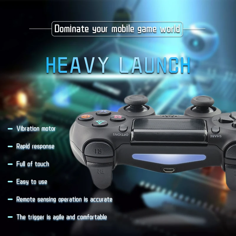 Беспроводной Bluetooth геймпад для PS4 контроллер Playstation 4 джойстик Dualshock4 пульт