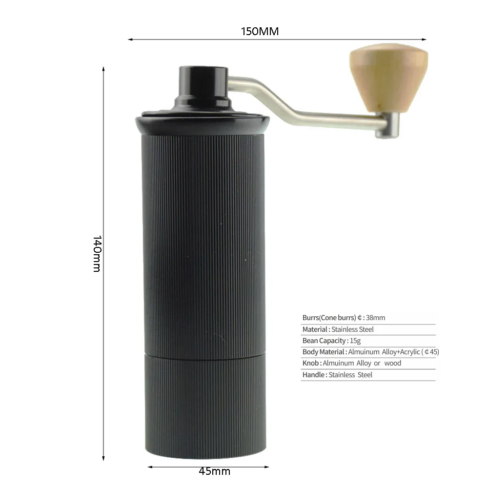 Мини кофемолка V60 для эспрессо Экологичная портативная Бытовая зерен|Ручные