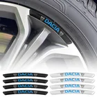 4 шт., алюминиевая Автомобильная наклейка Стикеры, колесные диски гоночный автомобиль Стикеры для Dacia Duster Logan Sandero и многое другое Lodgy Mcv 2 Dokker для укладки волос