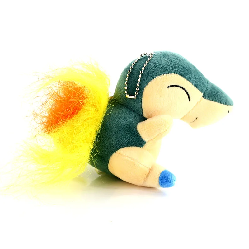 10 см милые Cyndaquil Плюшевые игрушки для брелка kawaii кукла кулон подарок на день рождения для детей