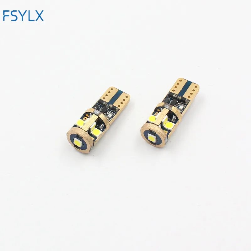 FSYLX 50pcs T10 w5w 194 501 LED bulb SMD 3030 9smd canbus error free lamp wedge parking dome light auto car styling 9v-30v | Автомобили и