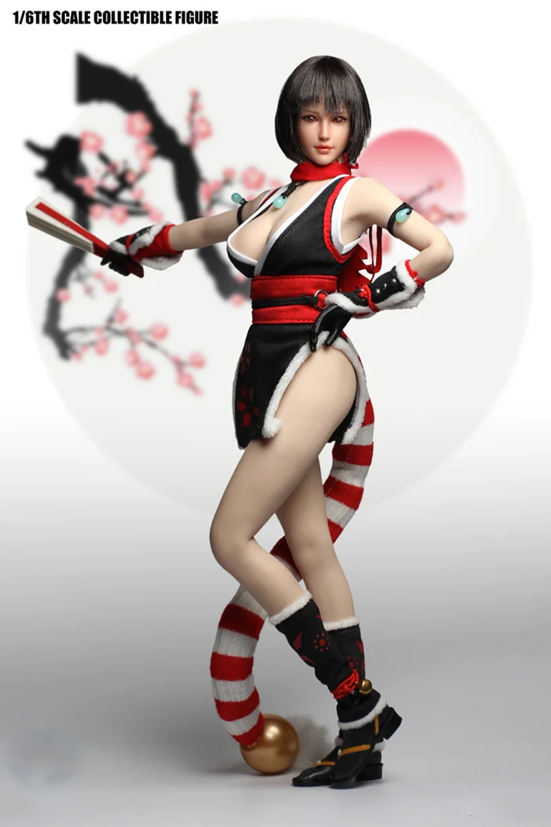 

1/6 Scale Action Figure Doll Japanese Fighting Girl 12" Collectible Seamless Body Figures Super Flexible Plastic Model Toys