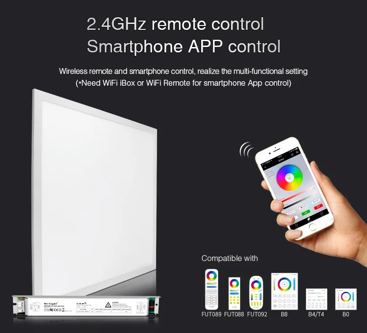 Светодиодная панель Miboxer FUTL01 40 Вт RGB + CCT 220 В С панельным световым приводом 2 4 ГГц