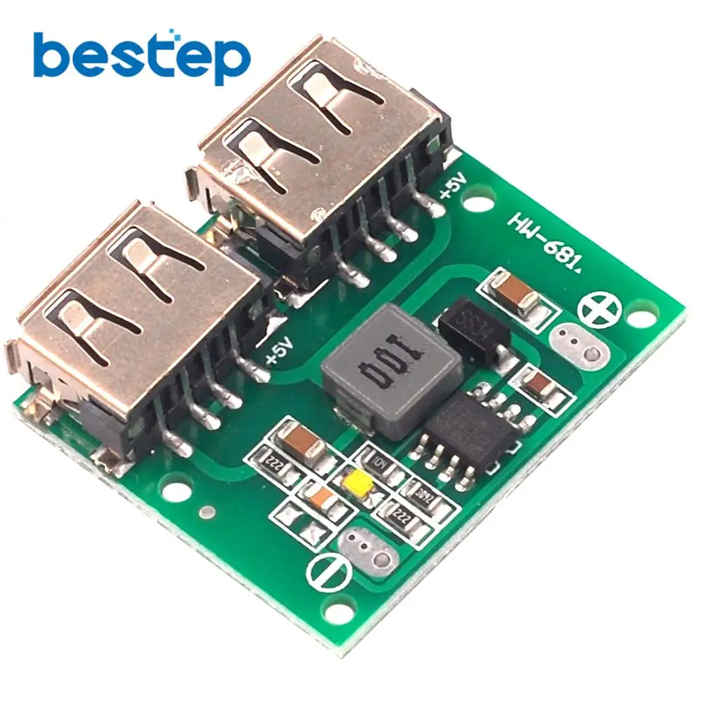 DC понижающее зарядное устройство Модуль питания двойной USB выход напряжение