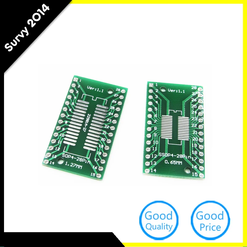 5 шт. TSSOP28 SSOP28 адаптер SMD PCB преобразован в DIP 28 для AD9851 AD9850 абсолютно новые