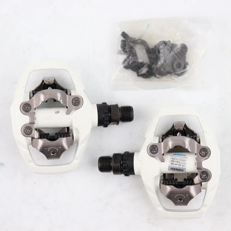 SHIMANO PD-M530 педаль SPD MTB Трейл без клипса педали с бутсами оригинальная коробка черный белый включает SM-SH51 Запчасти для горного велосипеда