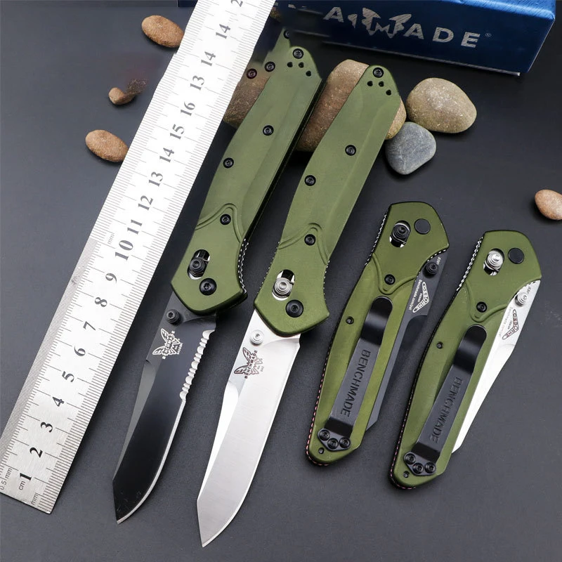 

Multi Style Benchmade 940SBK Osborne Folding Knife S30V Aluminum Handle Outdoor Self-defense Military Pocket Knives EDC Tool