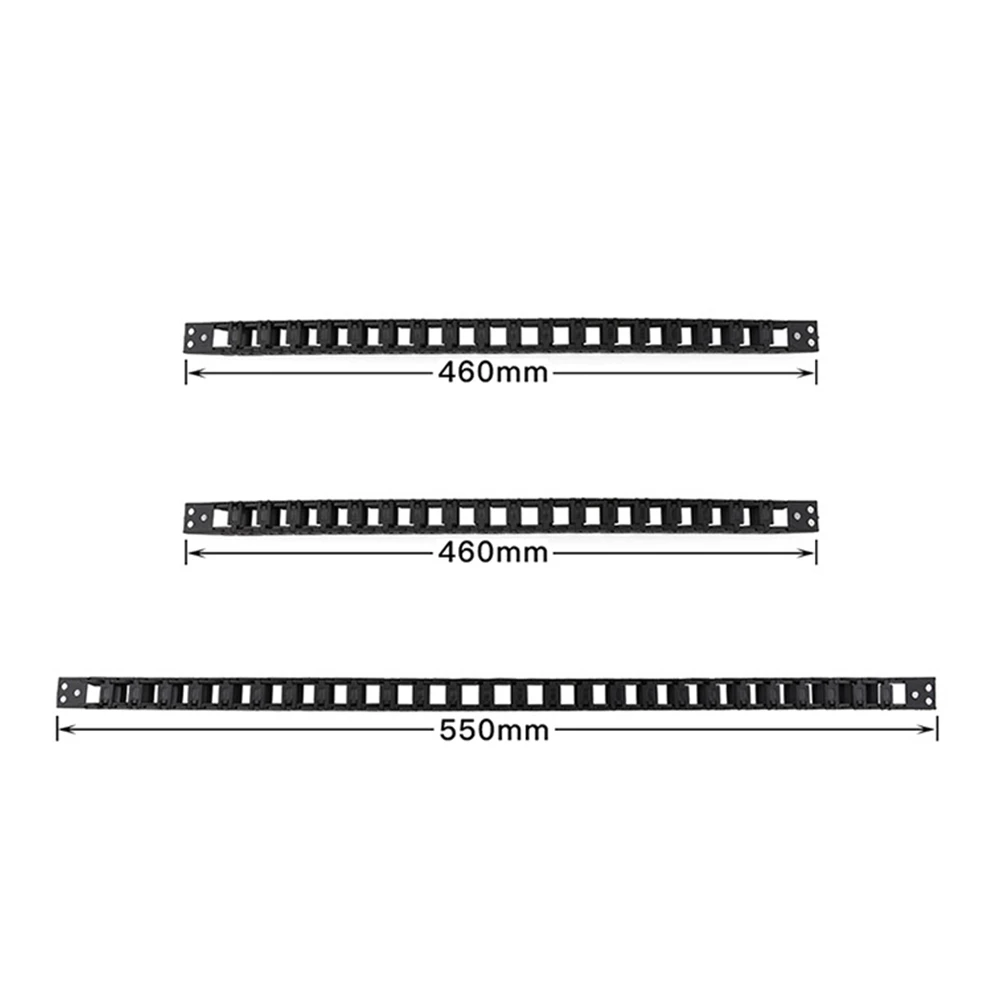 

Soft high quality nylon 350mm for VORON 2.4 cable chains set black opening type wire chains for 3D printer