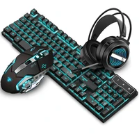 wired usb keyboard with 104 key mechanical felling wired macro programming mouse wired earphone keyboard mouse combos for gaming
