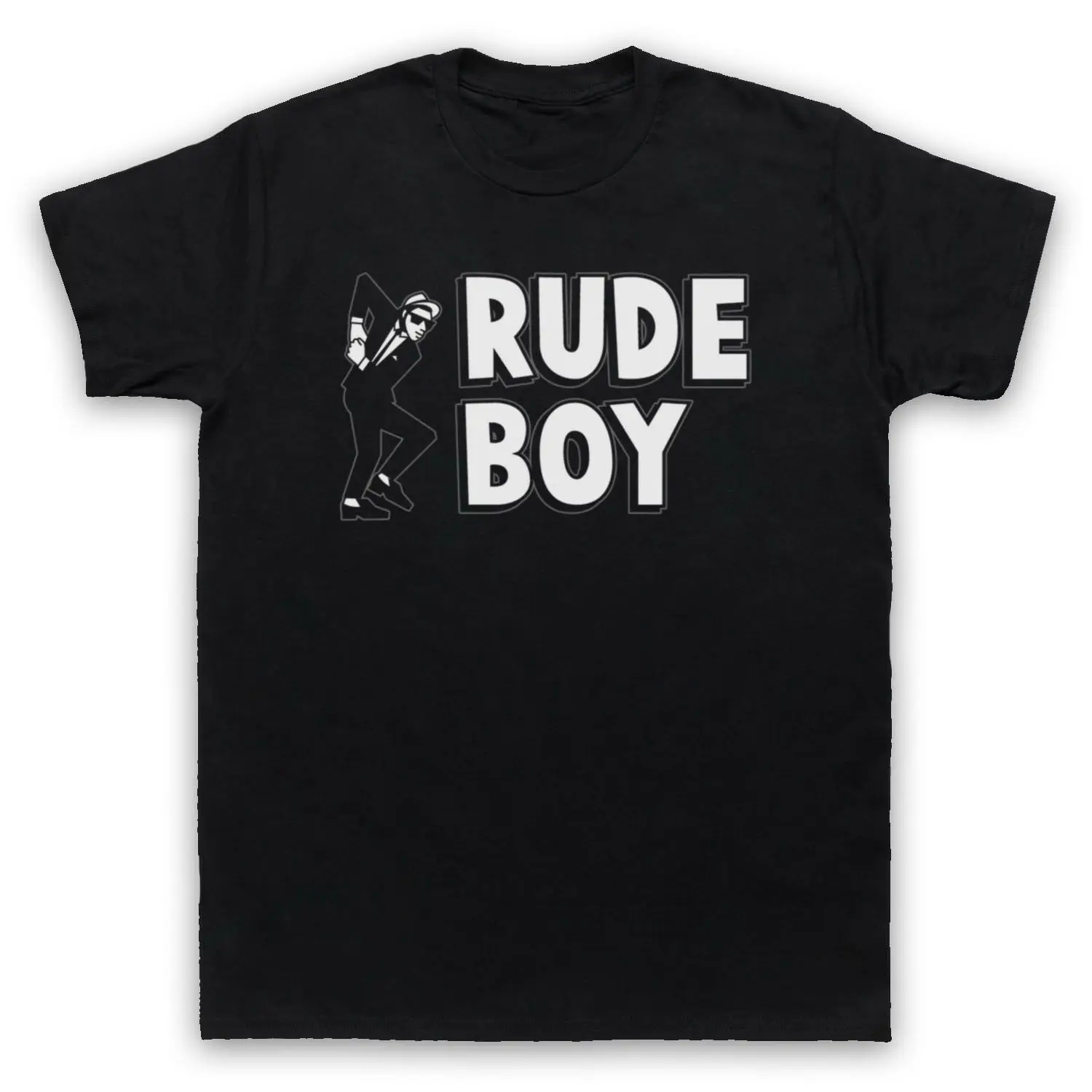 Футболка с надписью RUDE BOY Jamaica STREET CULTURE 2 TONE SKA FAN для мужчин и женщин | Мужская одежда