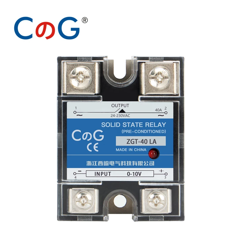 

40A 60A LA Single Phase Linear Proportional Controller Input 0-10V OR 4-20mA Voltage Type Regulator Solid State Relay