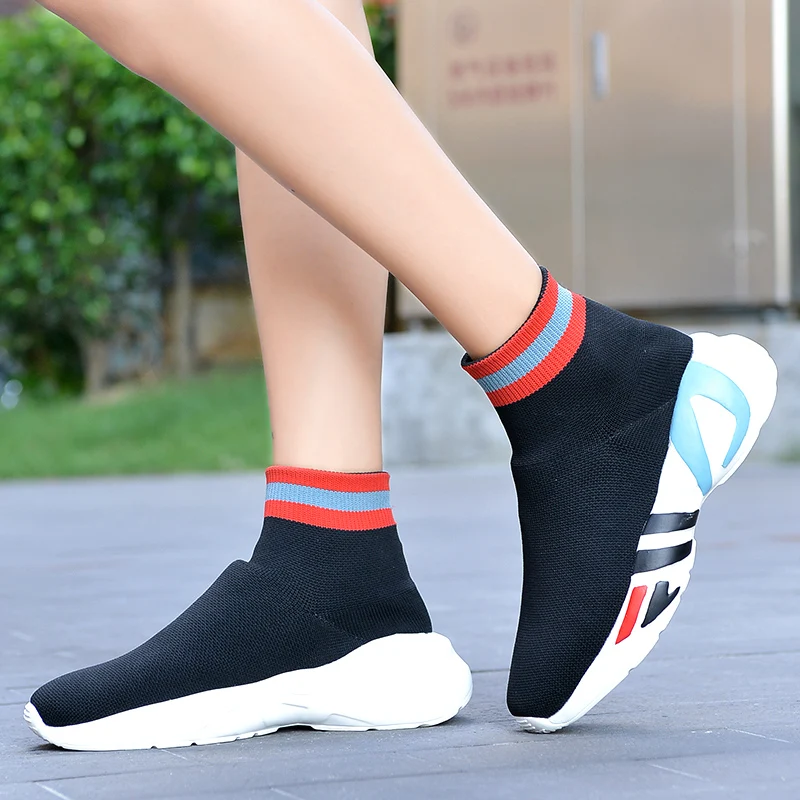 2020 Women Speed Runner Walking Shoes Knit Ankle BOOts Sock Sneakers Outdoor Sports Bounce Triple Breathable Designer Trainers | Спорт и