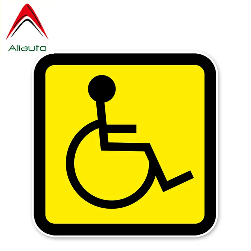 

Aliauto Car Stickers Attention Security Sign Disability Disabled Accessories Reflective Personality Decal PVC,11cm*11cm