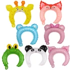 10 шт. мультфильм повязка на голову в виде животного, панды, лягушки для гарнитуры на день рождения вечерние свадебные аксессуары украшения воздушные шары с гелием Для мальчиков и девочек игрушка