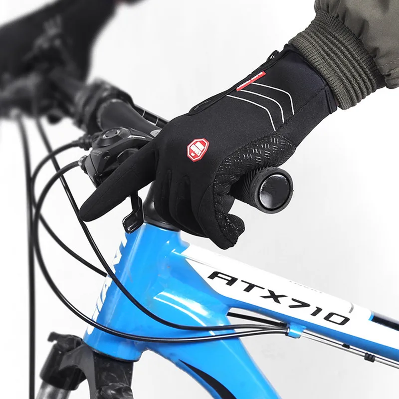 

Winter Men Women Ski Skiing Gloves Waterproof Windproof Warm Fleece Cycling Gloves Full Finger Touch Anti Slip Snow Sport Gloves