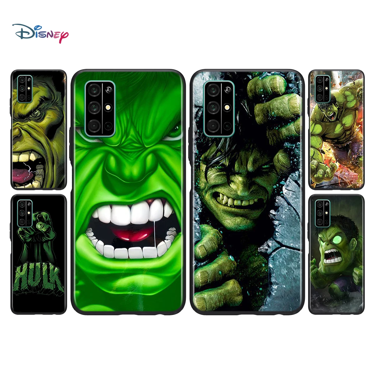 

Marvel Hulk Avengers Soft Black TPU Cover For Honor 20 30 20S 20E 30i 30S V20 V30 Lite Pro Plus 5G Phone Case Shell