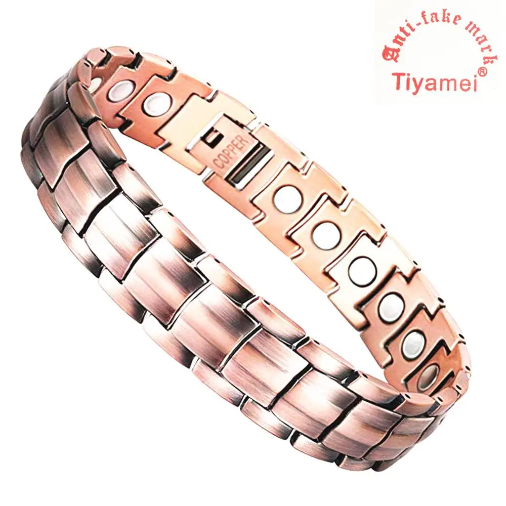 

Pure copper magnetic bracelet, arthritis pain relief, magnetic strong magnet wrist band, free disassembly tools and gift box.